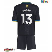 Camiseta Manchester United Patrick Dorgu #13 Tercera Equipación para niños 2025-26 manga corta (+ pantalones cortos)